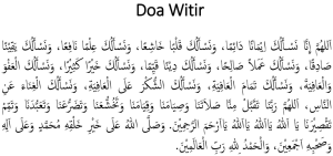 Doa-Witir